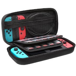 stukcaze Nintendo Switch OLED Case with Accessories Pockets, Hard Shell Protective Switch Carying Case, Portable Travel Case Compatible with Nintendo Switch & Switch OLED
