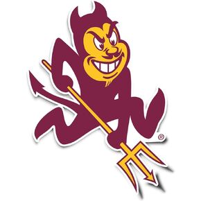 Desert Cactus Arizona State University Sun Devils ASU Vinyl Decal Laptop Water Bottle Car Scrapbook Sticker (IND 28)