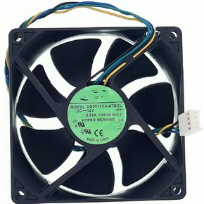 for AD0912UX-A7BGL DC12V 0.50A 4-PIN/4-WIRE 90x90x25mm Case Fan, CPU case Cooling Fan for HP Computer