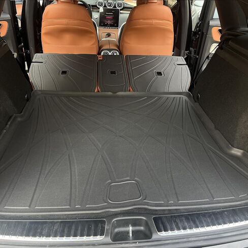 Cargo Liner Fit for 2023 2024 Mercedes-Benz GLC 300 / 350e / 43 AMG All Weather Trunk Mat for Mercedes-Benz MB GLC Accessories TPE Protective Pads Anti-Slip Waterproof Interior in Saudi Arabia
