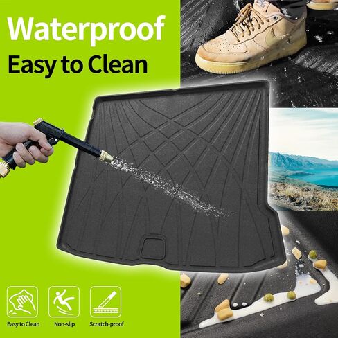 Cargo Liner Fit for 2023 2024 Mercedes-Benz GLC 300 / 350e / 43 AMG All Weather Trunk Mat for Mercedes-Benz MB GLC Accessories TPE Protective Pads Anti-Slip Waterproof Interior in Saudi Arabia