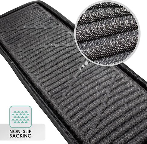 FH Group Custom Fit Trunk Mat for 2011 - 2020 Toyota Sienna، بطانة شحن من الجلد الصناعي الفاخر، حصيرة صندوق السيارة بتصميم صينية عميقة لتويوتا، حصيرة شحن واقية للشاحنة الصغيرة، بطانة صندوق السيارة مقاومة للتسلق in Kuwait