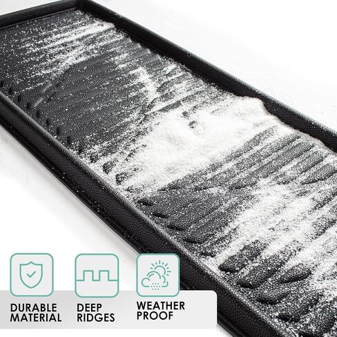 FH Group Custom Fit Trunk Mat for 2011 - 2020 Toyota Sienna، بطانة شحن من الجلد الصناعي الفاخر، حصيرة صندوق السيارة بتصميم صينية عميقة لتويوتا، حصيرة شحن واقية للشاحنة الصغيرة، بطانة صندوق السيارة مقاومة للتسلق in Kuwait