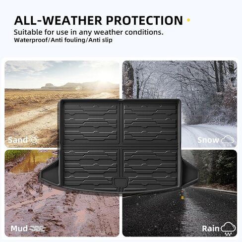 مناسب لـ 2023 2024 شيفروليه بليزر EV Cargo Liner جميع الأحوال الجوية سجادة صندوق السيارة لملحقات Chevy Blazer EV 2024 وسادات واقية من TPE لجميع المواسم سجادات السيارة الداخلية المقاومة للماء in Kuwait