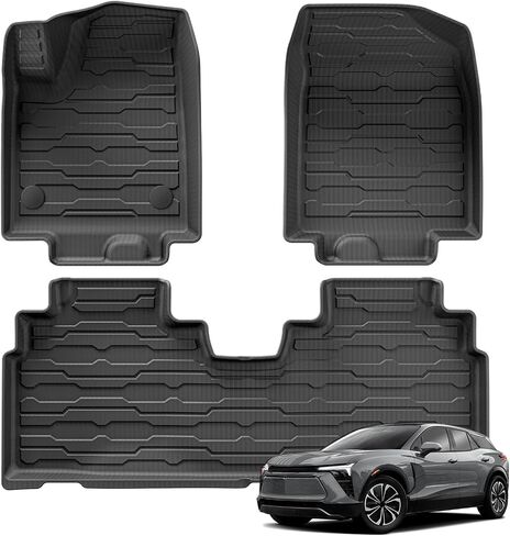 مناسب لـ 2023 2024 شيفروليه بليزر EV Cargo Liner جميع الأحوال الجوية سجادة صندوق السيارة لملحقات Chevy Blazer EV 2024 وسادات واقية من TPE لجميع المواسم سجادات السيارة الداخلية المقاومة للماء in Kuwait
