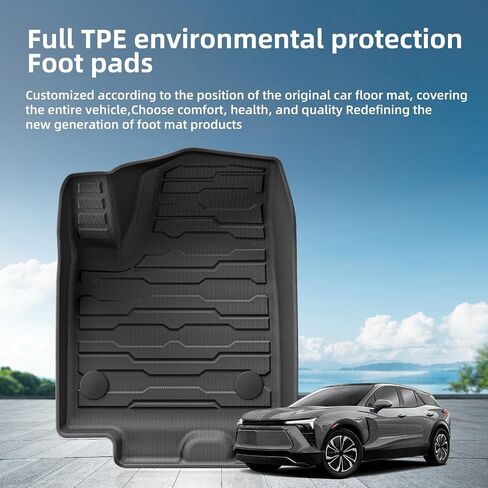 مناسب لـ 2023 2024 شيفروليه بليزر EV Cargo Liner جميع الأحوال الجوية سجادة صندوق السيارة لملحقات Chevy Blazer EV 2024 وسادات واقية من TPE لجميع المواسم سجادات السيارة الداخلية المقاومة للماء in Kuwait