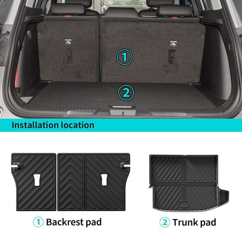 Cargo Mat Fit for 2024 2025 Chevy Trax Accessories All Weather TPE Trunk Mat for Chevrolet Trax Boot Liner Protective Pads Anti-Slip Waterproof Interior in Saudi Arabia