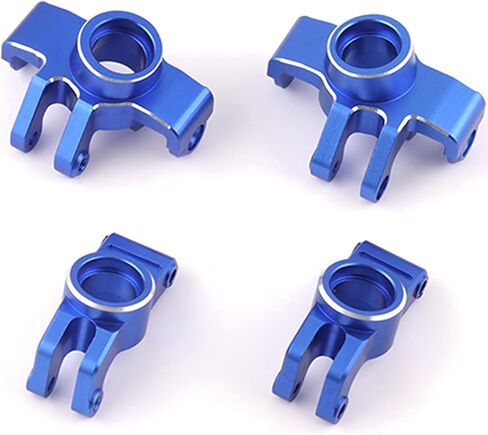 Front Knuckle Spindle + Rear Hub Set Aluminium Upgrade Parts for Arrma 1/18 Granite Grom Mega 380 Brushed 4X4 Monster Truck & Typhon Grom Mega 380 Brushed 4X4 Small Scale Buggy, Red (4PCS) in Saudi Arabia