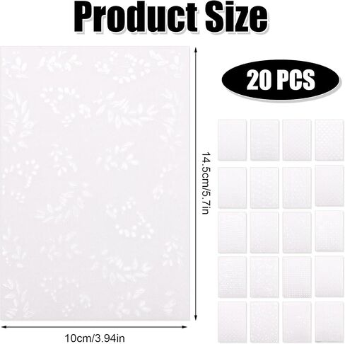 40 Sheets Translucent Vellum Paper, 4x5.7 Inch Embossed Vellum Paper Printable Vellum Transparent Paper Scrapbook Paper for DIY Crafts Cards Envelopes Journals in Saudi Arabia