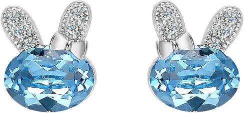 EVER FAITH 925 Sterling Silver CZ Lovely Bunny Stud Earrings in Saudi Arabia