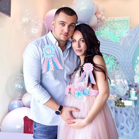 طقم وشاح الأمومة حورية البحر من JOYMEMO، حزام بطن استحمام الطفل تحت البحر وأمي ليكون وأبي ليكون دبابيس الصدار، وشاح الحمل تحت عنوان المحيط الجديد للآباء صور الدعائم لوازم الحفلات in Saudi Arabia