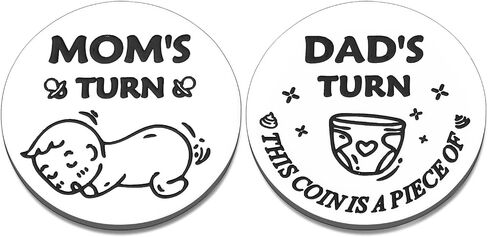 First Time Mother's Day Gifts for New Mom Gift for Women Pregnant Expecting Mom-to-be Gift Father's Day Funny Decision Coin New Baby Mom Dad Parents Christmas Valentines Birthday Gifts Baby Coin in Saudi Arabia
