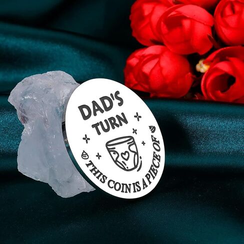 First Time Mother's Day Gifts for New Mom Gift for Women Pregnant Expecting Mom-to-be Gift Father's Day Funny Decision Coin New Baby Mom Dad Parents Christmas Valentines Birthday Gifts Baby Coin in Saudi Arabia