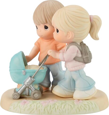 Precious Moments Mom and Dad with Baby in Stroller Figurine in Saudi Arabia