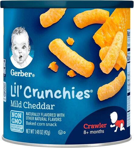 Gerber Lil' Crunchies, Cheddar and Veggie Dip, 1.48 Ounce, 4 Count in Saudi Arabia