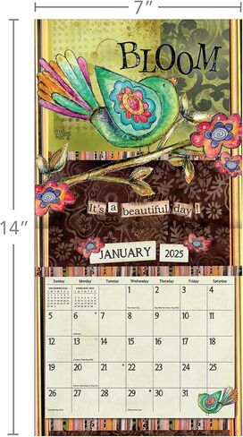 LANG Color My World 2025 Mini Wall Calendar (25991079239) in Saudi Arabia