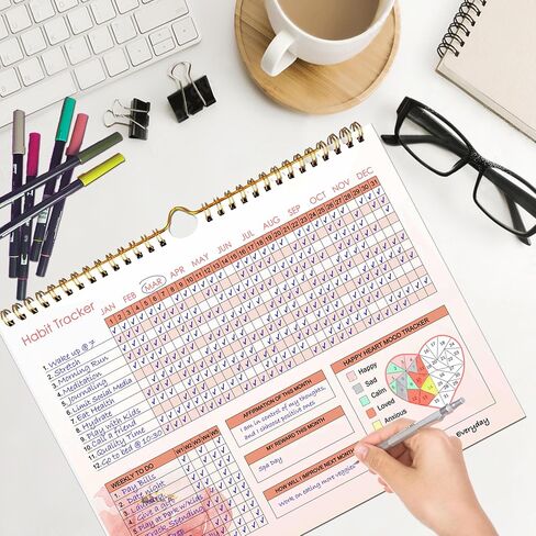 Habit Tracker عبارة عن أدوات إنتاجية رائعة تستخدم كتقويم تجريب مجلة Habit Tracker، ومجلة أهداف مخطط Habit Tracker، ومجلة تحفيزية لتقويم Habit Tracker، شهريًا in Saudi Arabia