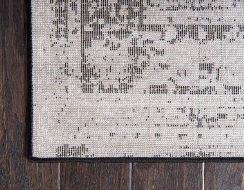 Unique Loom Sofia Collection Area Rug - Salle Garnier (6' 1" x 9' Rectangle, Black/ Ivory) in Saudi Arabia