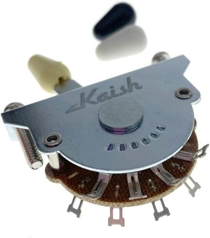 5-Position Super Switch Pickup Selector Super Switch 4-Pole رقاقة مزدوجة لجيتار Strat/Nashville Tele مع أطراف سوداء/عاجية/بيضاء in Saudi Arabia