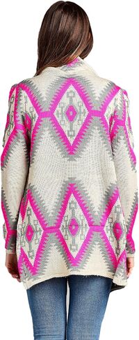 Women's Open Front Long Sleeve Warm Knit Chunky Winter Outwear Cardigan Sweater in Saudi Arabia