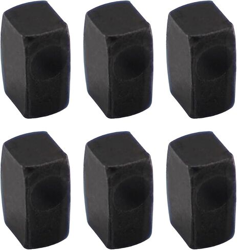 DOERDO 6Pcs Electric Guitar Tremolo Bridge Saddle Pro String Lock Insert Blocks, Floyd Rose Block Floyd Rose Saddle Blocks, Black, 0.31x0.19x0.15Inch in Saudi Arabia
