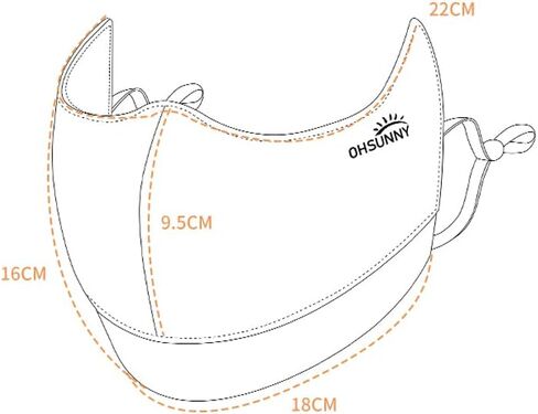 Sun Protection Face Cover UPF 50+ Anti-UV Women Mask Protection Breathable Face Covering SLN3M308D in Kuwait
