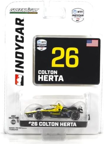 Collectibles Greenlight 11590 2024 NTT IndyCar Series - #26 Colton Herta/Andretti Autosport, Gainbridge 1:64 Scale Indy 500 Diecast, gl11590 in Saudi Arabia