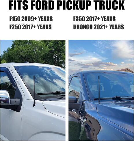 هوائي قصير 13 بوصة لملحقات 2009-2024 Ford F150 F-150، 2017-2024 F250 F350 Bronco Accessories Ford Pickup Trucks راديو هوائي استبدال in Kuwait