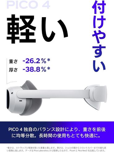 PICO 4 128G VR ヘッドセット ホワイト(ピコ 4) in Saudi Arabia