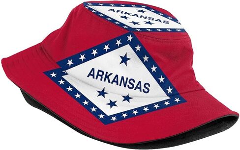 Funny Fashion State Flag Buckets Hat Women Men Summer Beach Sun Hat Packable Patriotic Fisherman Cap in Saudi Arabia