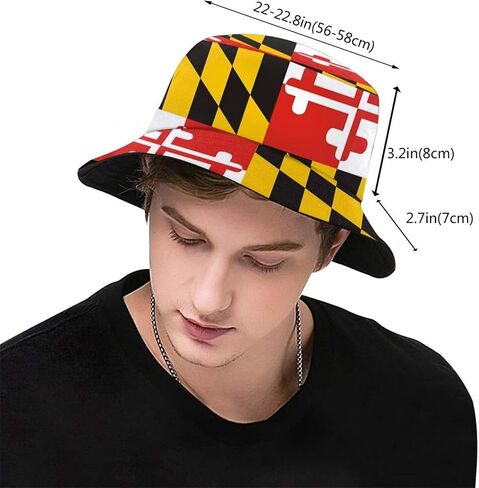 Funny Fashion State Flag Buckets Hat Women Men Summer Beach Sun Hat Packable Patriotic Fisherman Cap in Saudi Arabia