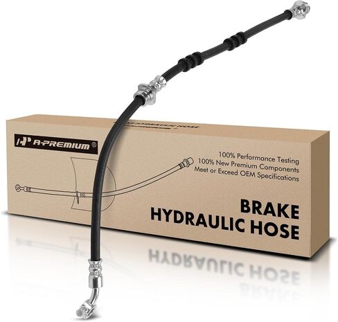 A-Premium Front Driver Brake Hydraulic Hose Compatible with Select Infiniti and Nissan Models - I30 2001, I35 2002-2004, Altima 2006, Maxima 2002-2003 - Replace# 462104Y91E in Saudi Arabia