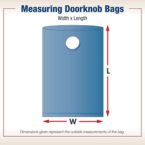 BOX USA Doorknob Bags 1.5 Mil, 6" x 16", Clear (Pack of 1000) in Saudi Arabia