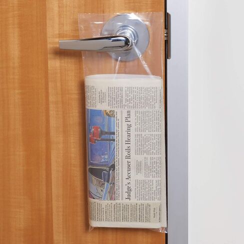 BOX USA Doorknob Bags 1.5 Mil, 6" x 16", Clear (Pack of 1000) in Saudi Arabia