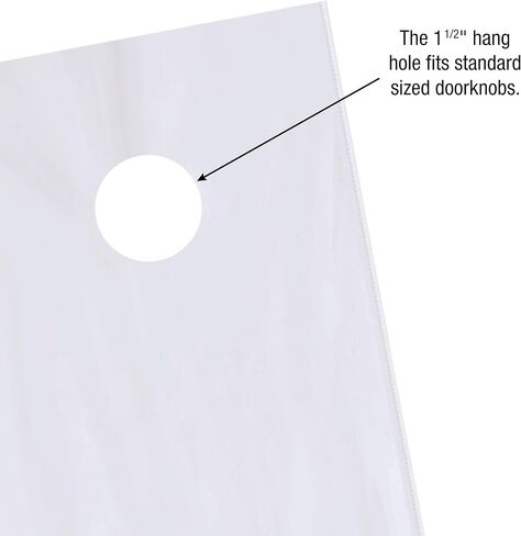 BOX USA Doorknob Bags 1.5 Mil, 6" x 16", Clear (Pack of 1000) in Saudi Arabia