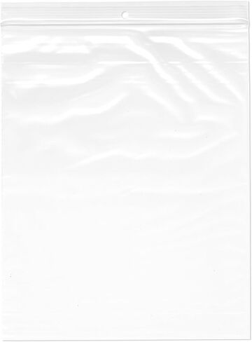 Plymor 8" x 10" (Pack of 100), 2 Mil with Hang-Hole Zipper Reclosable Plastic Bags in Saudi Arabia