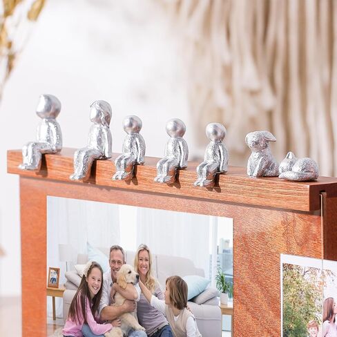 Anniversary Keepsake Box with Family Statue- Wooden Picture Frame for Cherished Keepsakes Storage，Anniversary or Wedding Gifts for Her/He (Cats Figurine) in Saudi Arabia