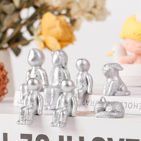 Anniversary Keepsake Box with Family Statue- Wooden Picture Frame for Cherished Keepsakes Storage，Anniversary or Wedding Gifts for Her/He (Cats Figurine) in Saudi Arabia