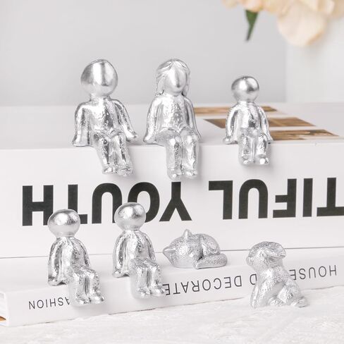 Anniversary Keepsake Box with Family Statue- Wooden Picture Frame for Cherished Keepsakes Storage，Anniversary or Wedding Gifts for Her/He (Cats Figurine) in Saudi Arabia