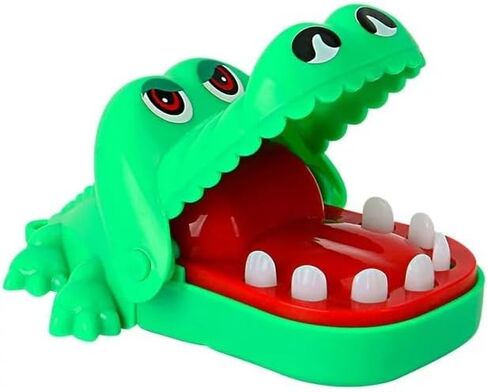 Green Crocodile Teeth Home Ornament, Crocodile Biting Finger Dentist Games Funny Ornament, Mini Novelty Ornament Novelty and Gag Ornament in Saudi Arabia