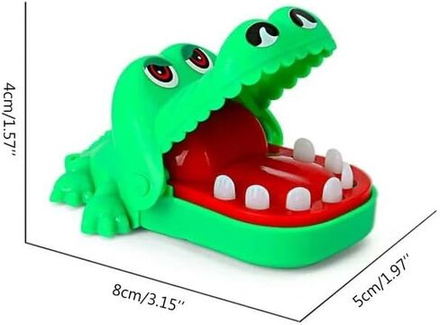 Green Crocodile Teeth Home Ornament, Crocodile Biting Finger Dentist Games Funny Ornament, Mini Novelty Ornament Novelty and Gag Ornament in Saudi Arabia