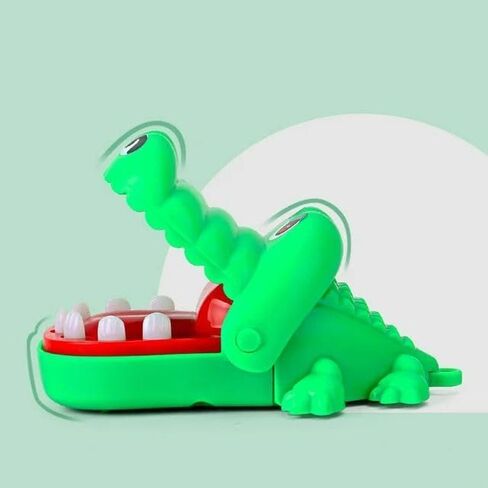 Green Crocodile Teeth Home Ornament, Crocodile Biting Finger Dentist Games Funny Ornament, Mini Novelty Ornament Novelty and Gag Ornament in Saudi Arabia