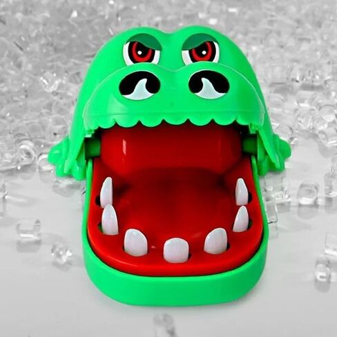 Green Crocodile Teeth Home Ornament, Crocodile Biting Finger Dentist Games Funny Ornament, Mini Novelty Ornament Novelty and Gag Ornament in Saudi Arabia