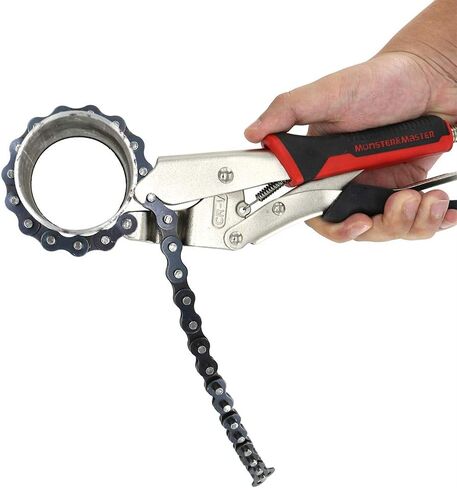 Monster & Master Long Nose Vise Grip Locking Pliers Set 12 inch, Extended Long Handle Vise Grip Pliers, Straight/45 Degree Angle Pliers for Narrow Space, 2 Piece Set in Saudi Arabia