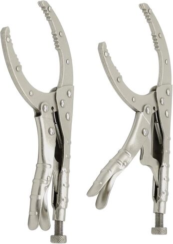 مشبك سلسلة قفل Monster & Master مقاس 10 بوصات مع سلسلة مقاس 18 بوصة، ومفتاح ربط سلسلة، فولاذ CRV، مجموعة مكونة من قطعتين، MM-CP-003x2 in Kuwait