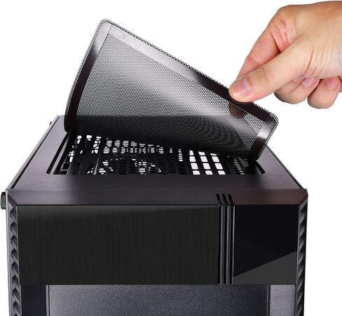 SilverStone Technology Precision PS14-E Micro-ATX & ATX Tempered Glass Computer Case, SST-PS14B-EG, Black in Saudi Arabia
