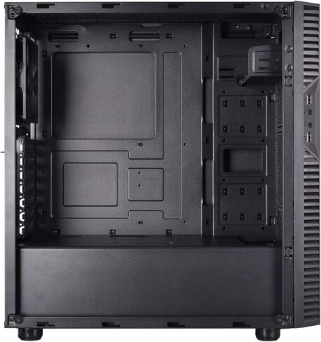 SilverStone Technology Precision PS14-E Micro-ATX & ATX Tempered Glass Computer Case, SST-PS14B-EG, Black in Saudi Arabia