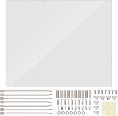 Computer Motherboard Case Open Frame Transparent Acrylic Overlock Computer Case 4mm DIY Base Stand for Moth Board Dissipation in Saudi Arabia