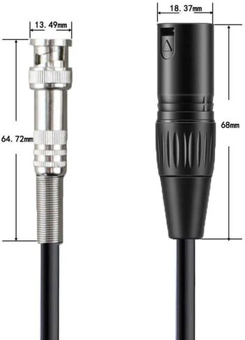 bnc إلى XLR ذكر محول XLR ذكر إلى كابل bnc bnc إلى xlr-1M (XLR ذكر) in Kuwait