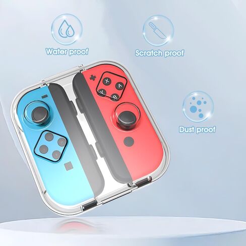 حقيبة تخزين Joycon Glitter Switch من PerfectSight، حقيبة حمل عصا التحكم الصلبة المقاومة للغبار والقابلة للحمل متوافقة مع Nintendo Switch/OLED Joy-Con، صندوق سفر صغير Joy Con مع إغلاق مغناطيسي in Kuwait